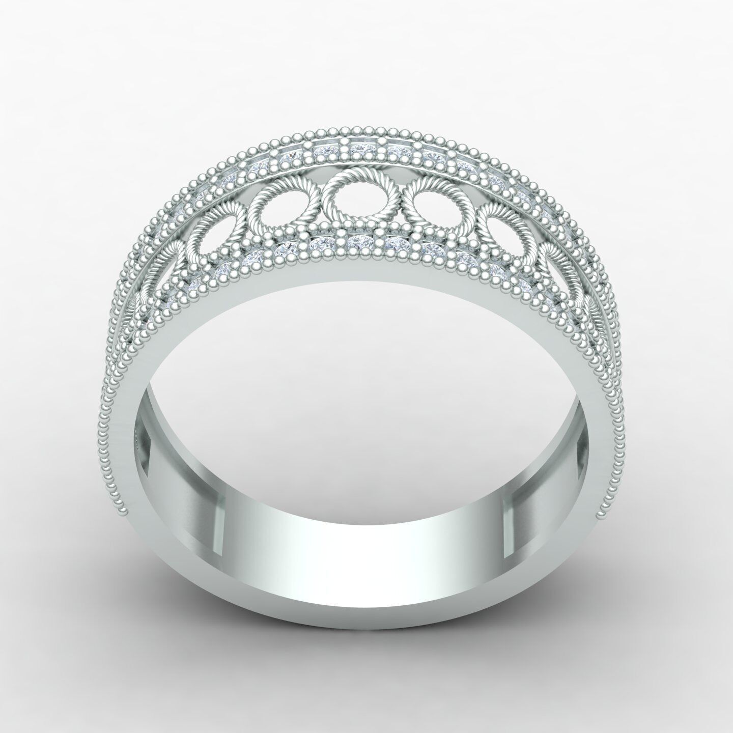Wedding ring 09 3D print model_6