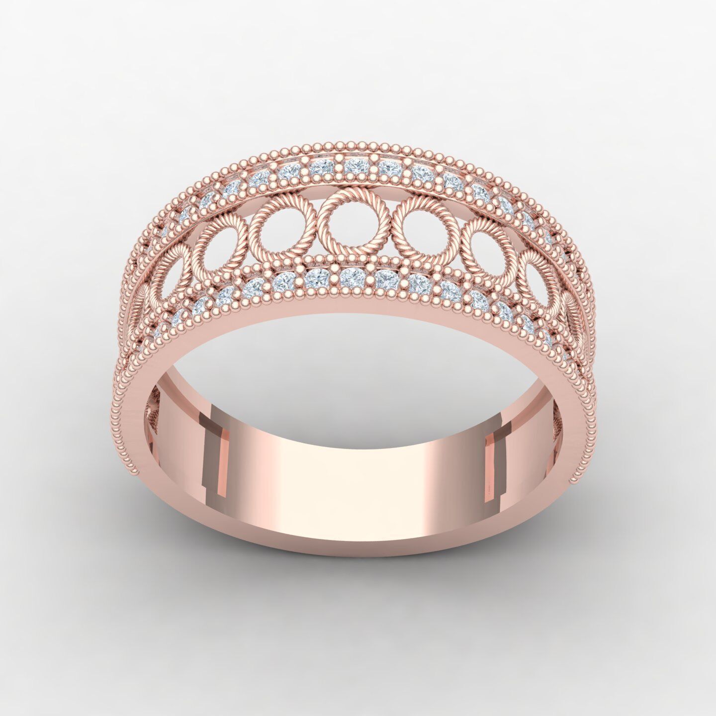 Wedding ring 09 3D print model_9