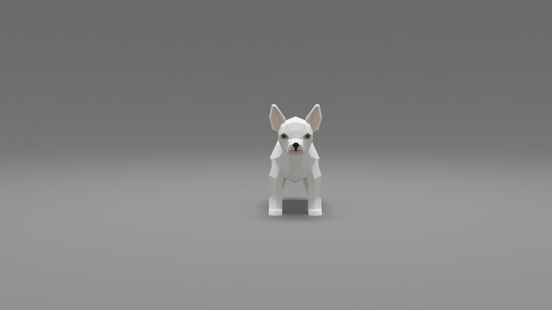 Dog Low Poly 12 Low-poly 3D model_6