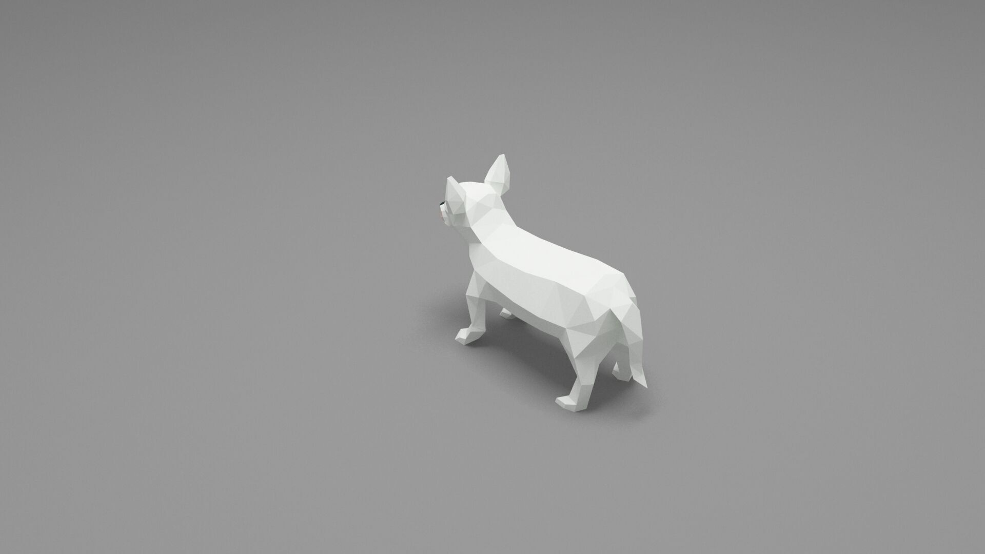 Dog Low Poly 12 Low-poly 3D model_3