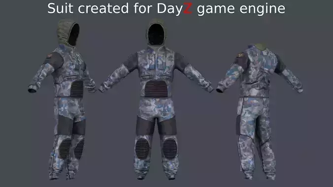 Stalker like outfit for Dayz Low-poly 3D model