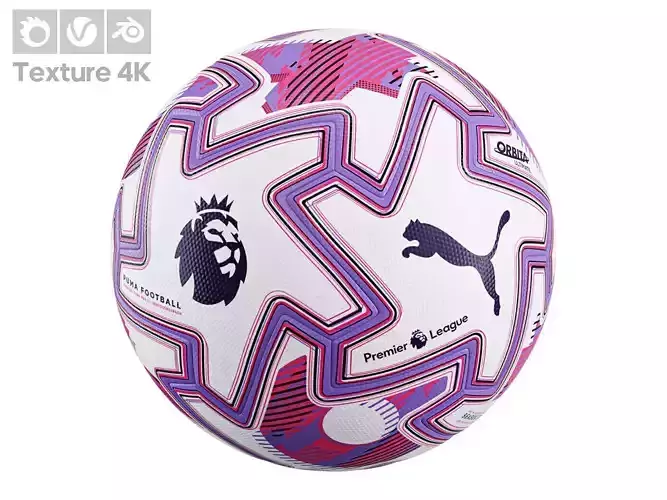Premier League Football 2025 2026 Low Poly 3D Model PBR Textures Low-poly 3D model