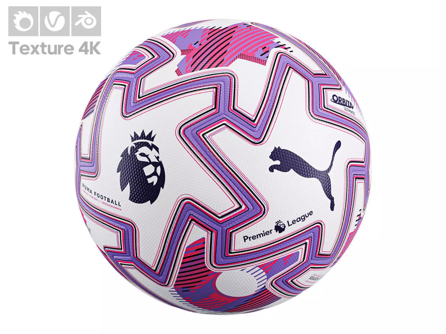 Premier League Football 2025 2026 Low Poly 3D Model PBR Textures Low-poly 3D model_0