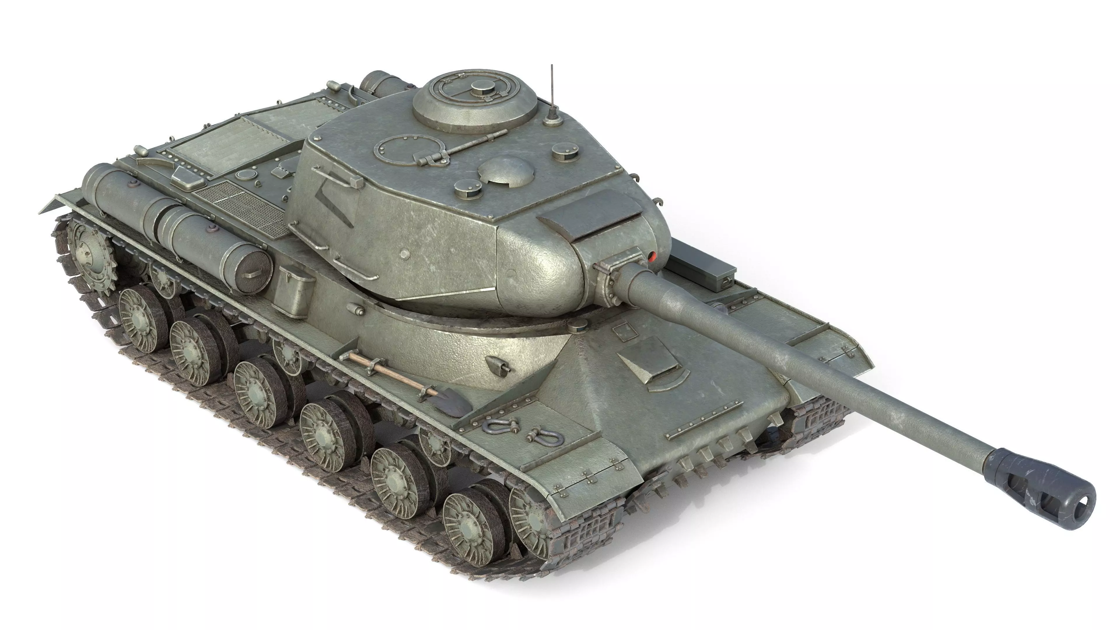 IS 2 Soviet Heavy Tank Low-poly 3D model_0