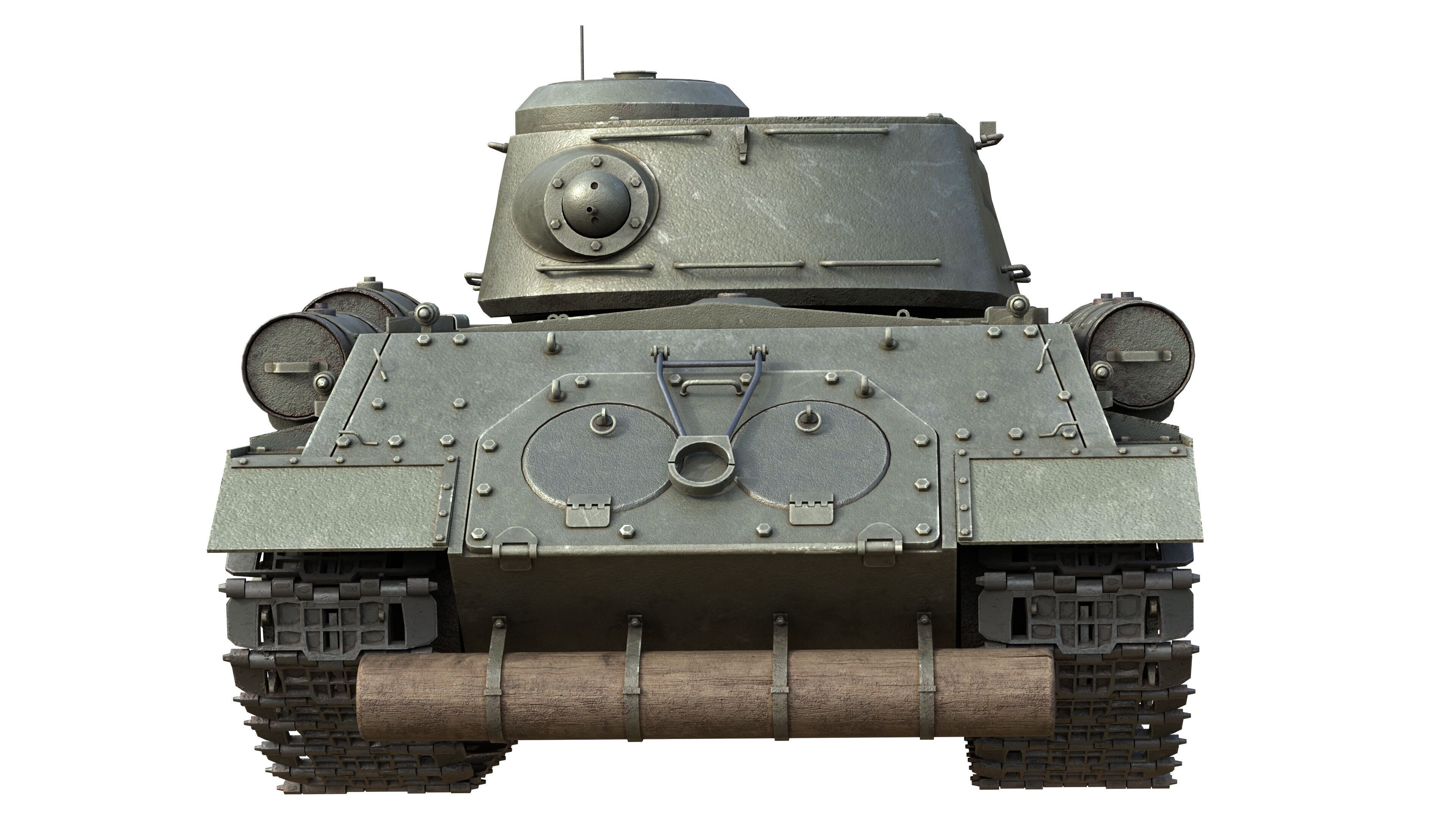 IS 2 Soviet Heavy Tank Low-poly 3D model_8