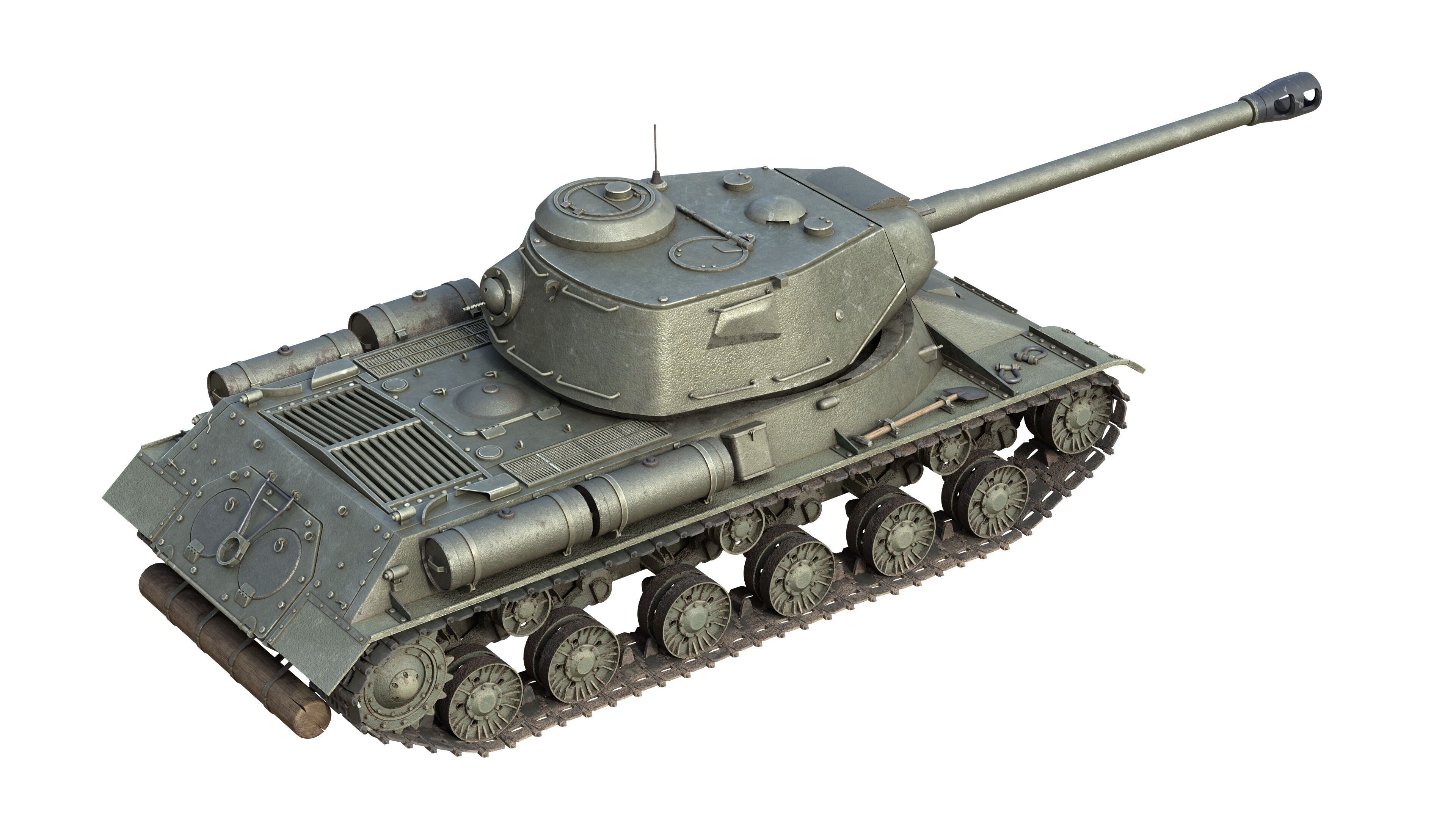 IS 2 Soviet Heavy Tank Low-poly 3D model_5
