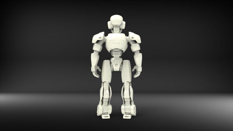 humanoid robotic 3D print model_5