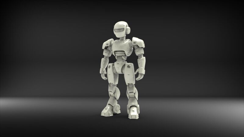 humanoid robotic 3D print model_1