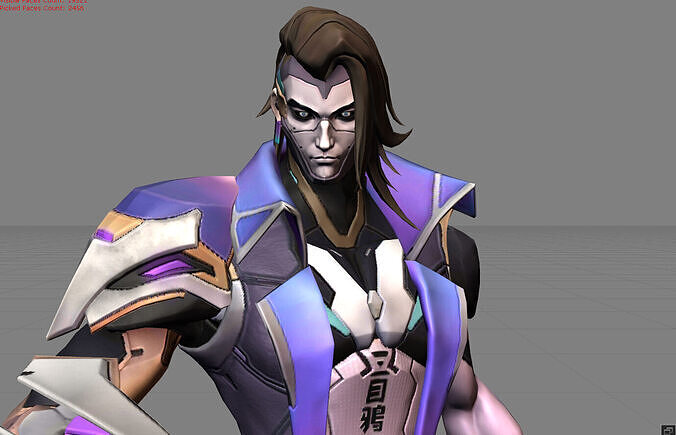 Moskov Violet Spear Low-poly 3D model