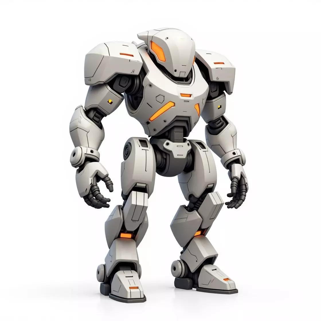 humanoid robotic 3D print model_0