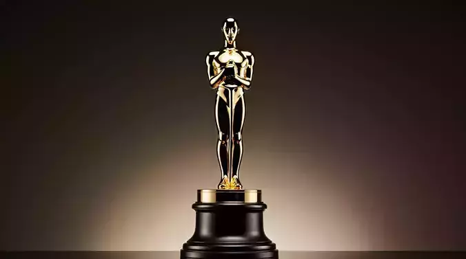 Oscar Award Statue High-Quality 3D Model Low-poly 3D model