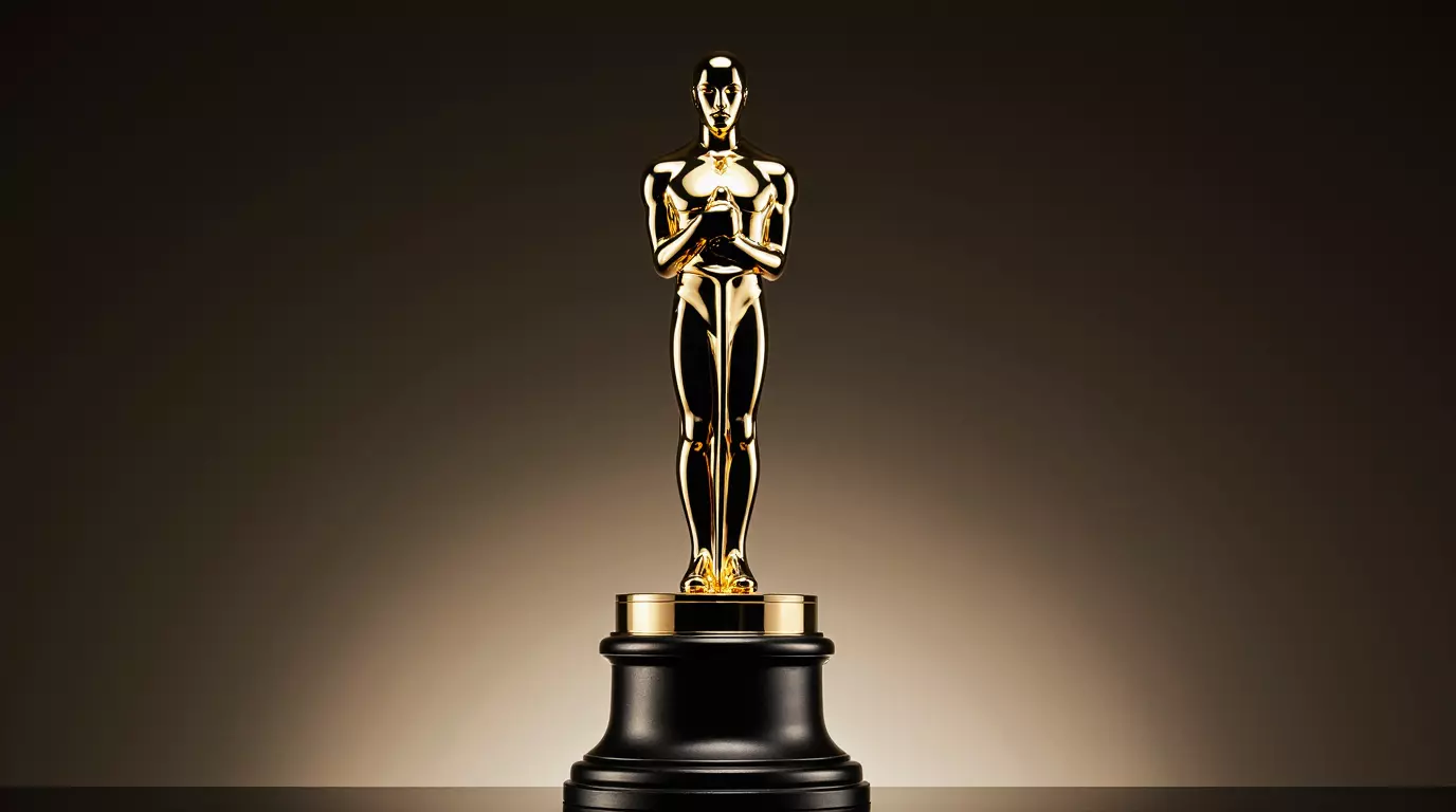 Oscar Award Statue High-Quality 3D Model Low-poly 3D model_0
