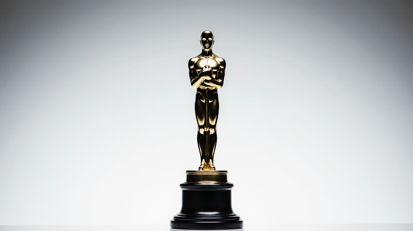 Oscar Award Statue High-Quality 3D Model Low-poly 3D model_3