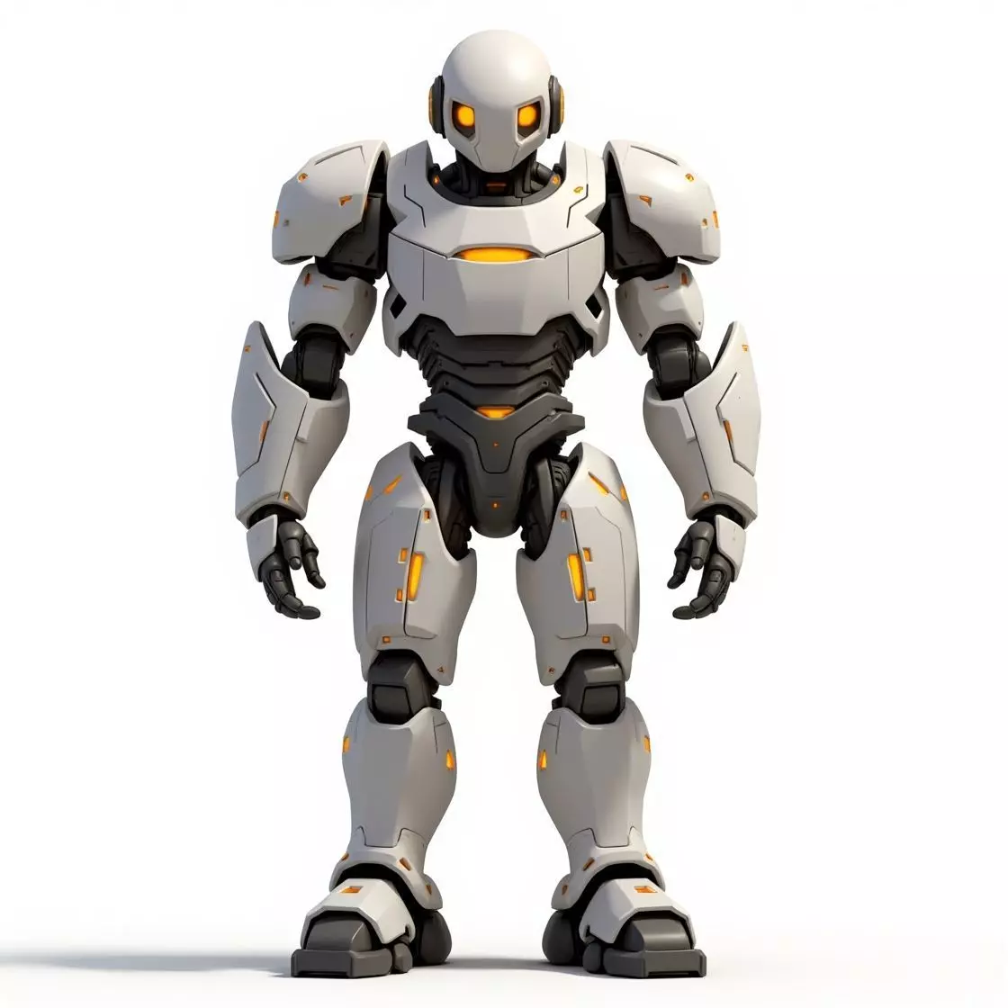 humanoid robotic  3D print model_0