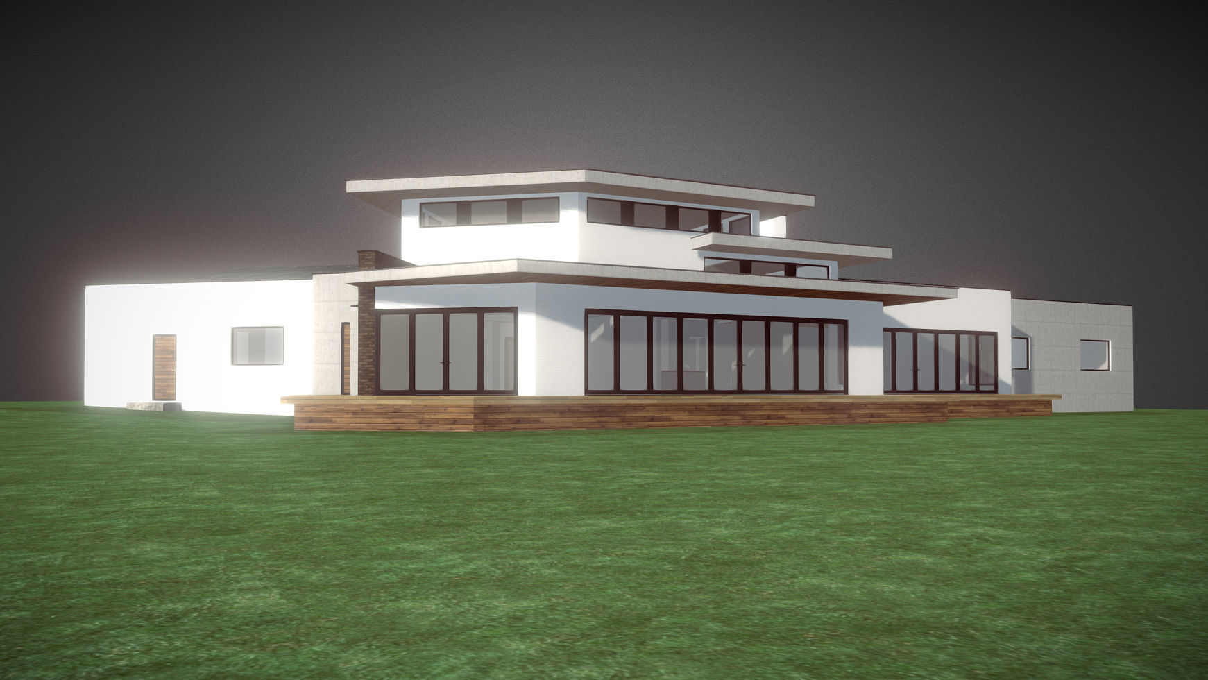 Modern house 3D model_2