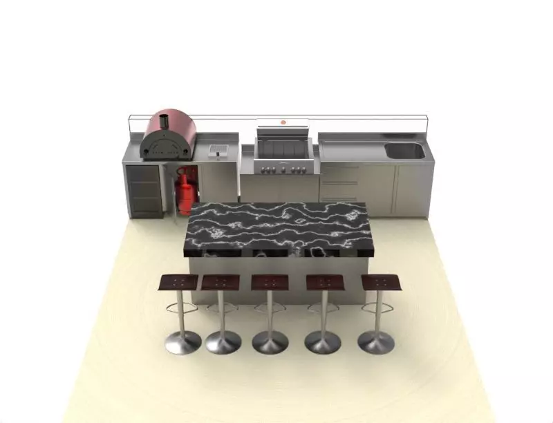 OUTDOOR KITCHEN 3D model