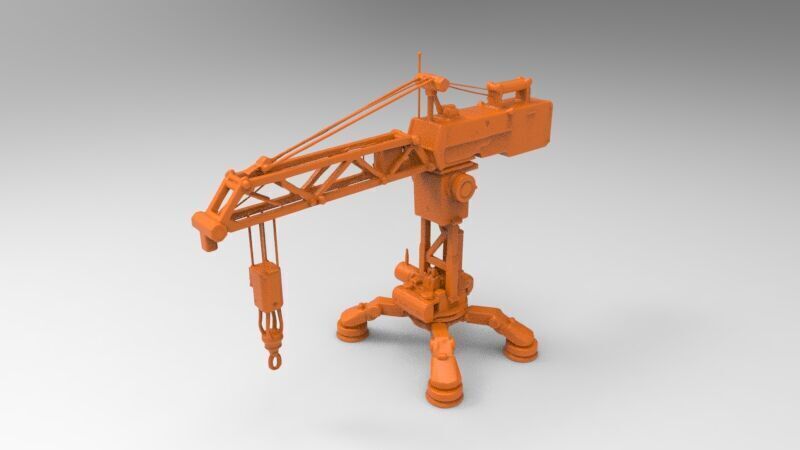 sci-fi crane 3D print model_1