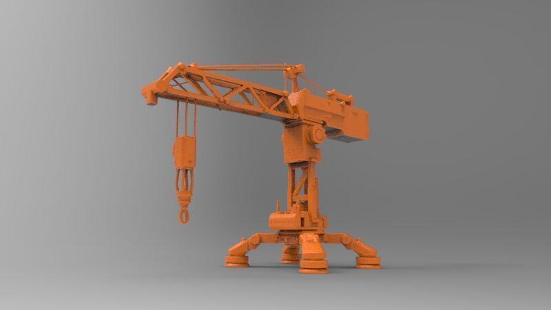sci-fi crane 3D print model_2