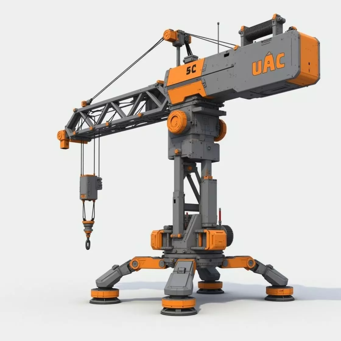 sci-fi crane 3D print model_0