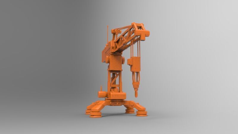 sci-fi crane 3D print model_3