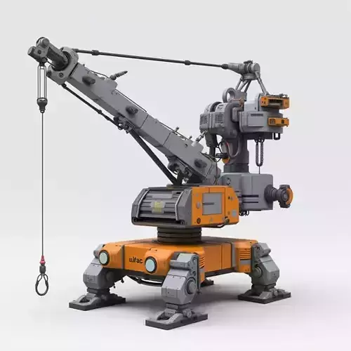 sci-fi crane