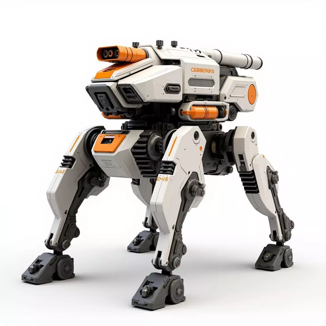 Cerberus robotic 3D print model_0