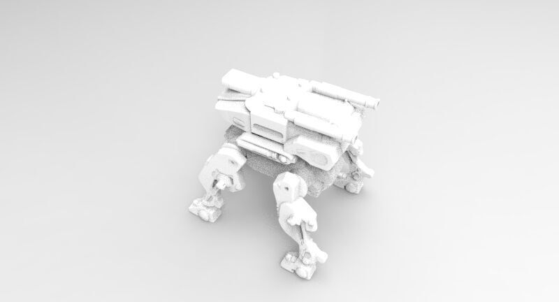 Cerberus robotic 3D print model_6