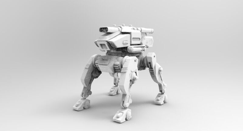 Cerberus robotic 3D print model_1