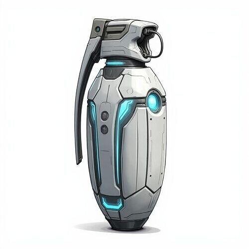 sci-fi grenade  3D print model