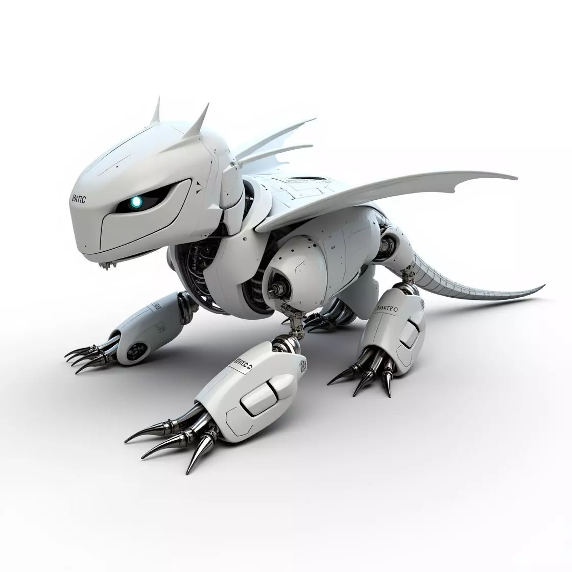 chibby dragon robotic 3D print model_0