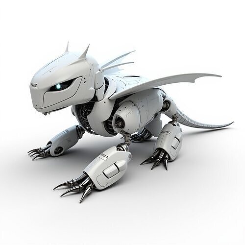 chibby dragon robotic 3D print model