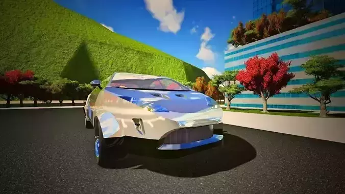 Low Poly Car simulator apk