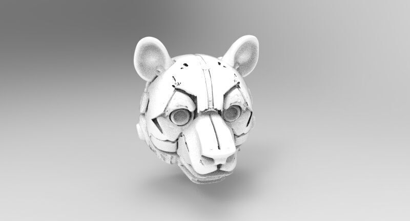 panda robotic 3D print model_6