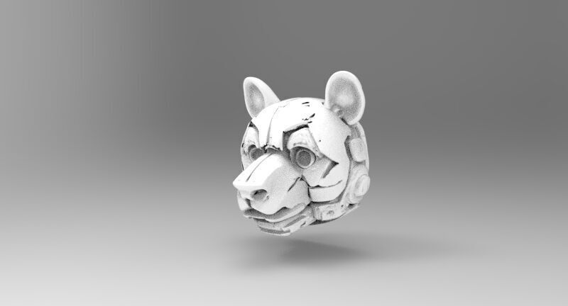 panda robotic 3D print model_4