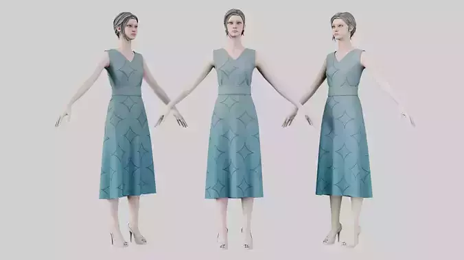 Dress 02 Weldon Blue