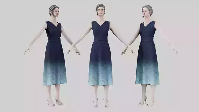 Dress 02 Yankees Blue