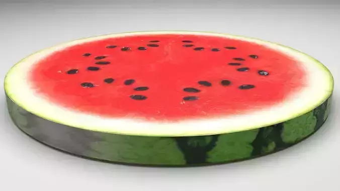 Sliced Watermelon 3D model