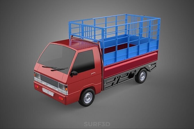 TRANSPORT CATTLE TRAILER RACK FENCE TRUCK PICKUP CARRY FLATBED 3D model