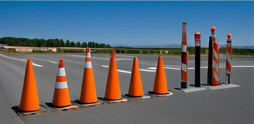 TrafficBarrier Cone Set 7 Unique Quality 3D Models Low Poly Game Free low-poly 3D model