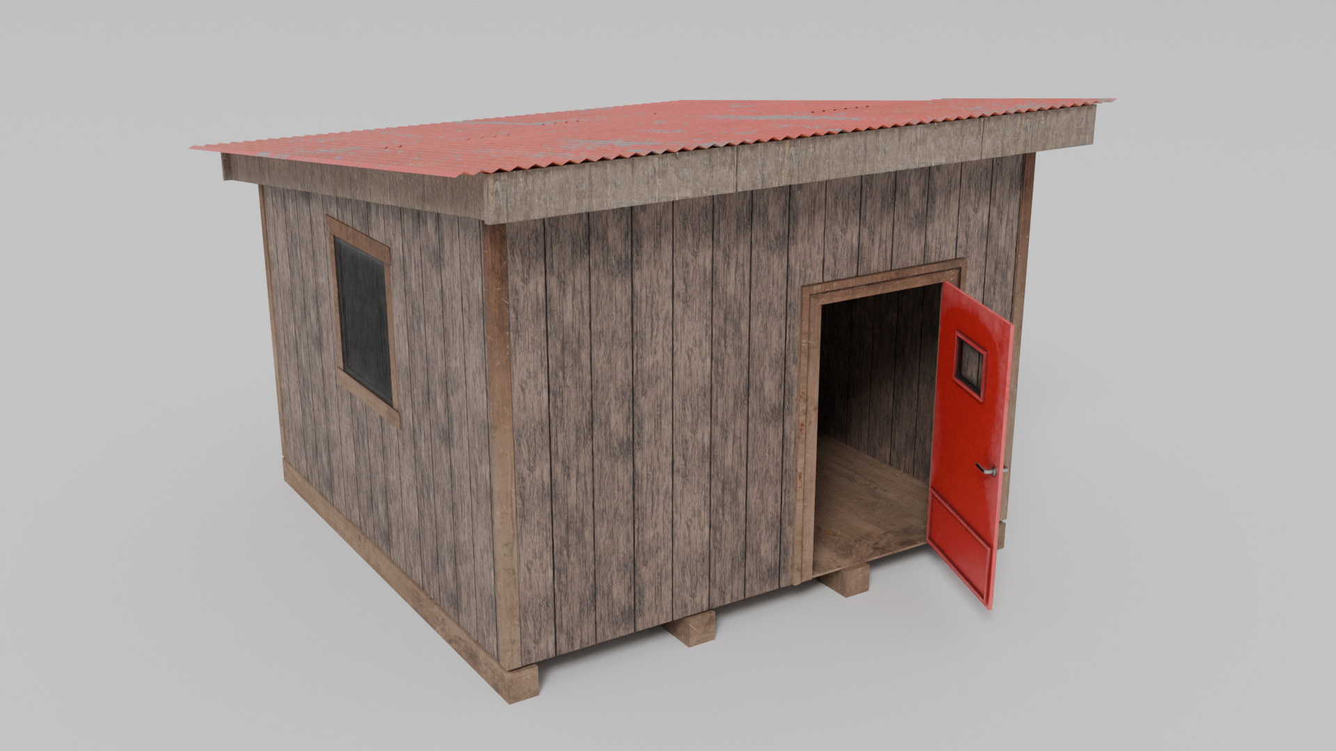 Rural Industrial Structures Pack Low-poly 3D model_7