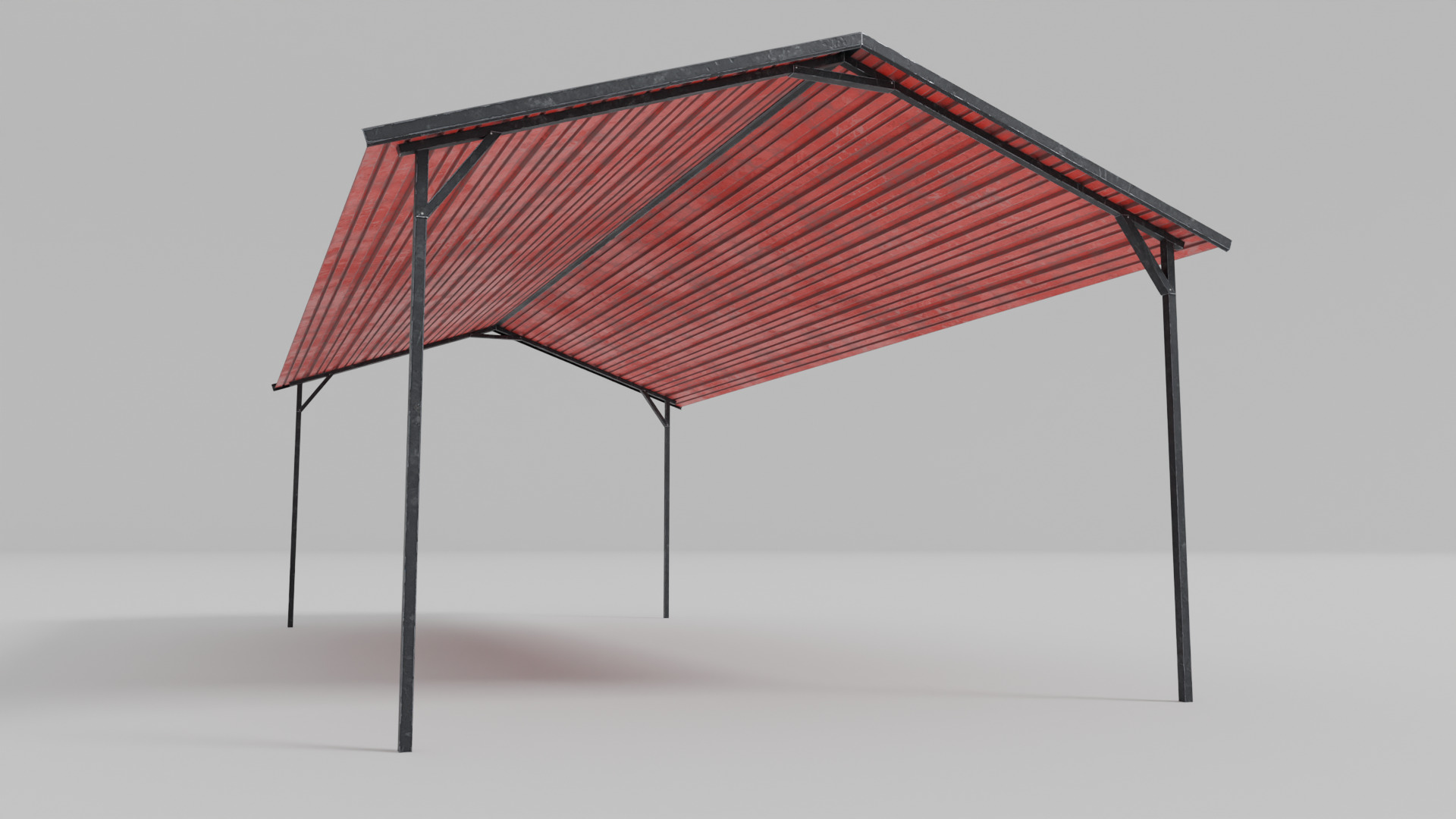 Rural Industrial Structures Pack Low-poly 3D model_6