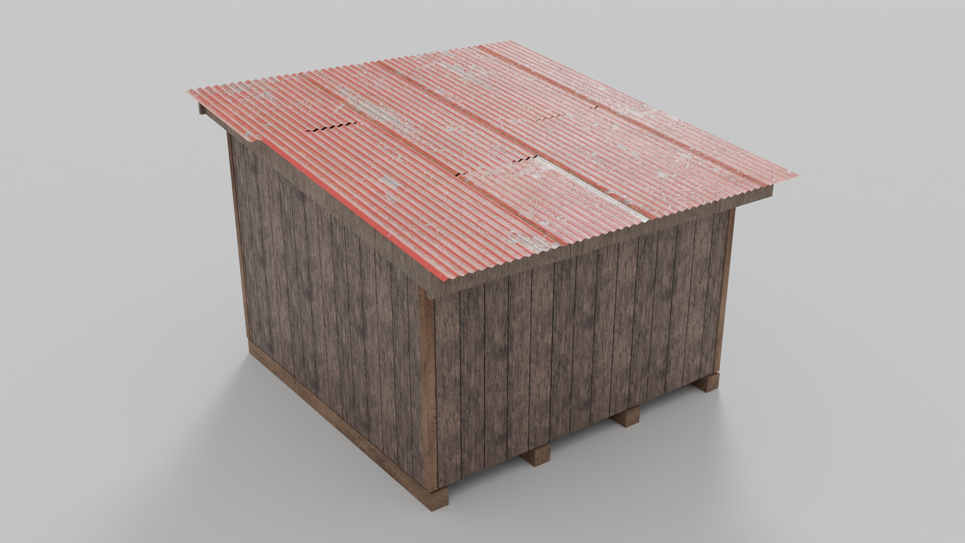 Rural Industrial Structures Pack Low-poly 3D model_8