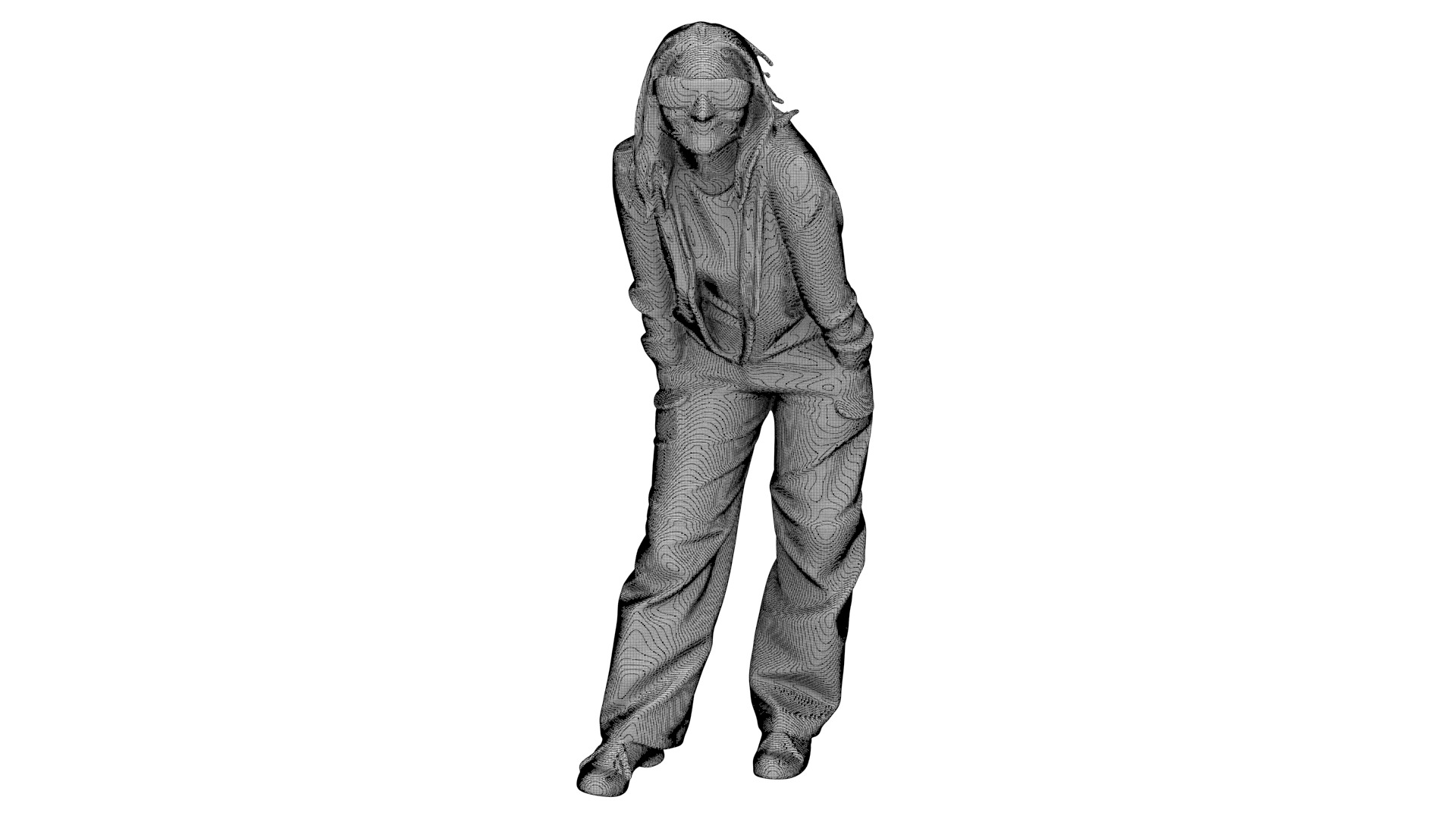 Girl character figurine 02 3D model_9
