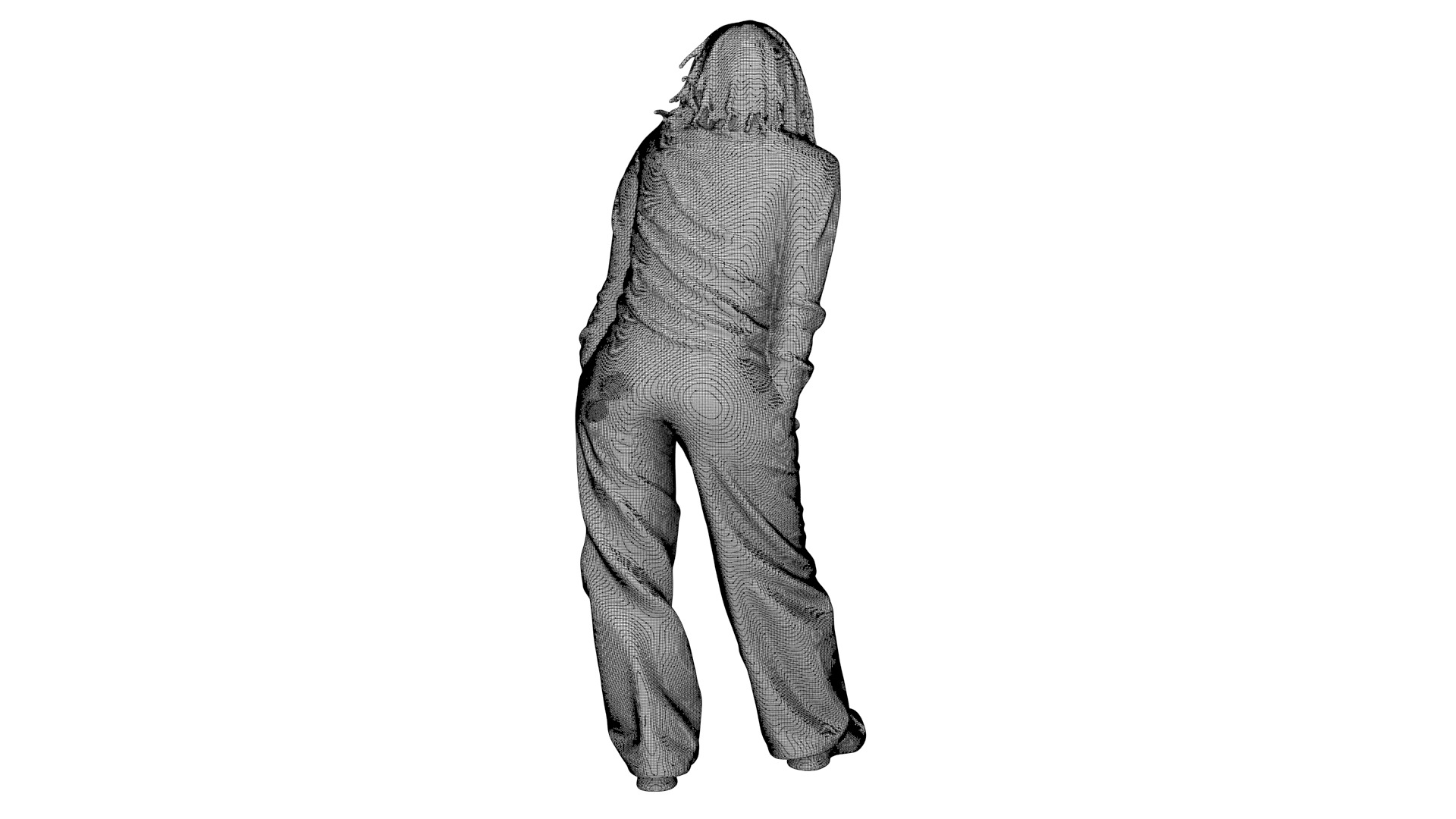 Girl character figurine 02 3D model_10