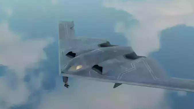 B-2 Spirit Stealth Bomber - High-Detail Realistic 3D Model