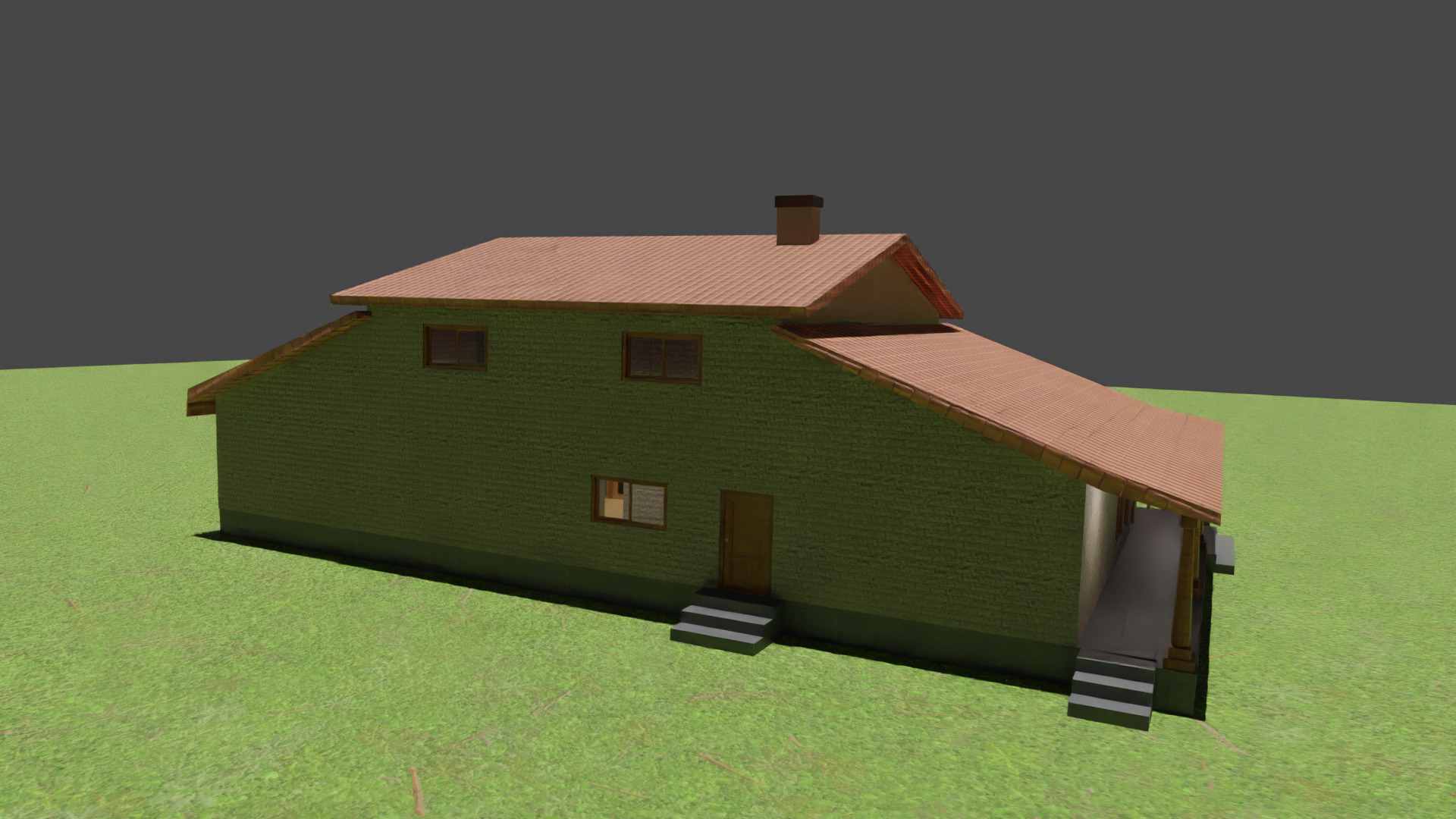 House Interior - Low Poly Game Ready Model Intractable Assets Low-poly 3D model_4