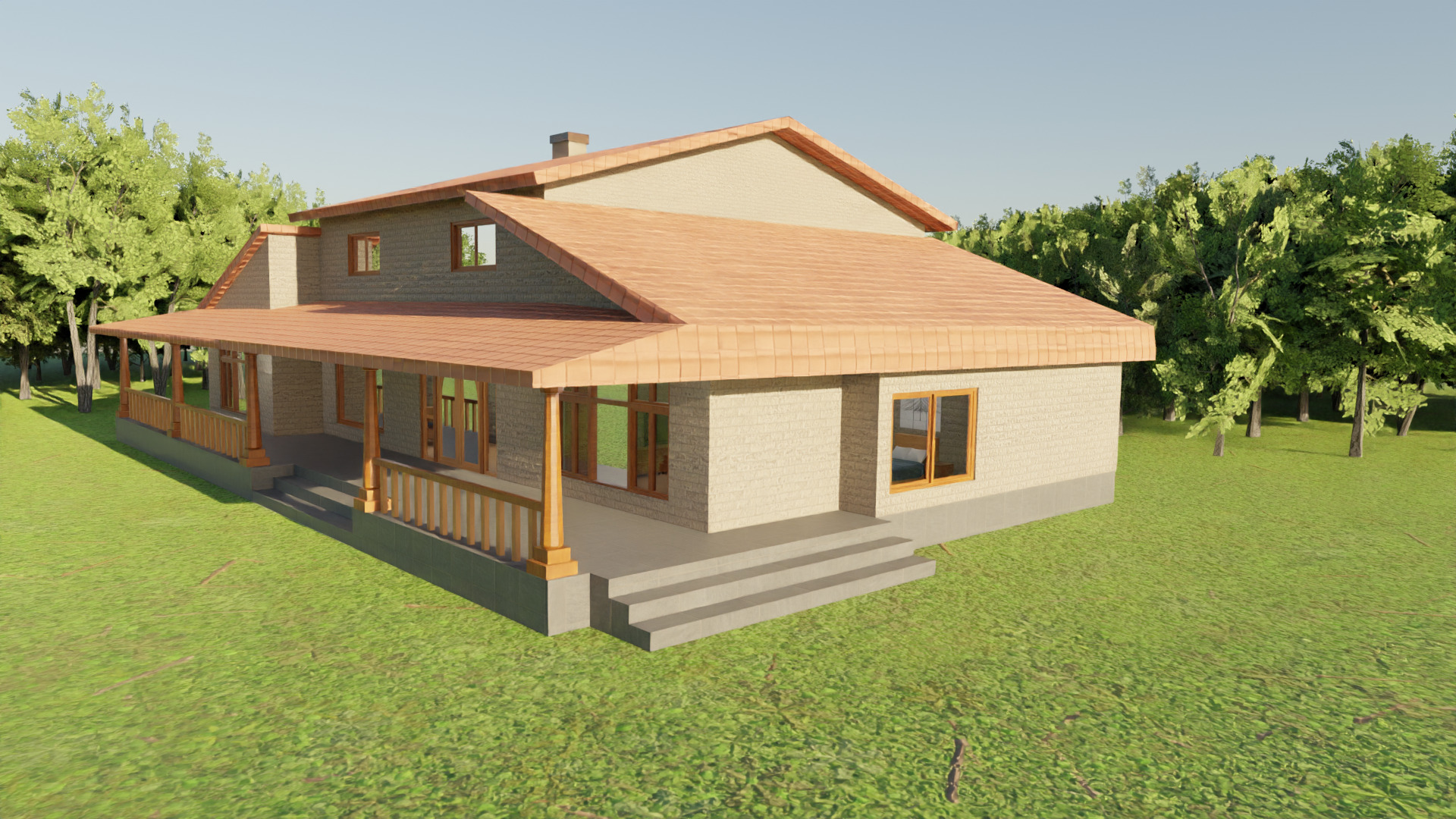 House Interior - Low Poly Game Ready Model Intractable Assets Low-poly 3D model_3