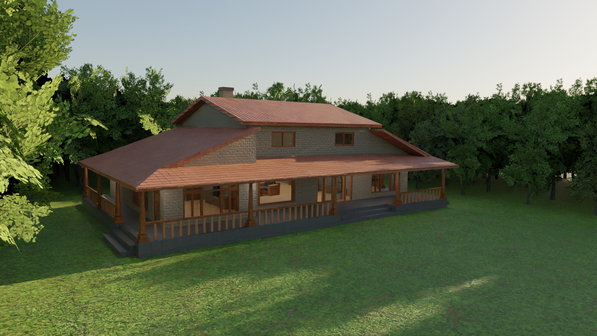 House Interior - Low Poly Game Ready Model Intractable Assets Low-poly 3D model_2