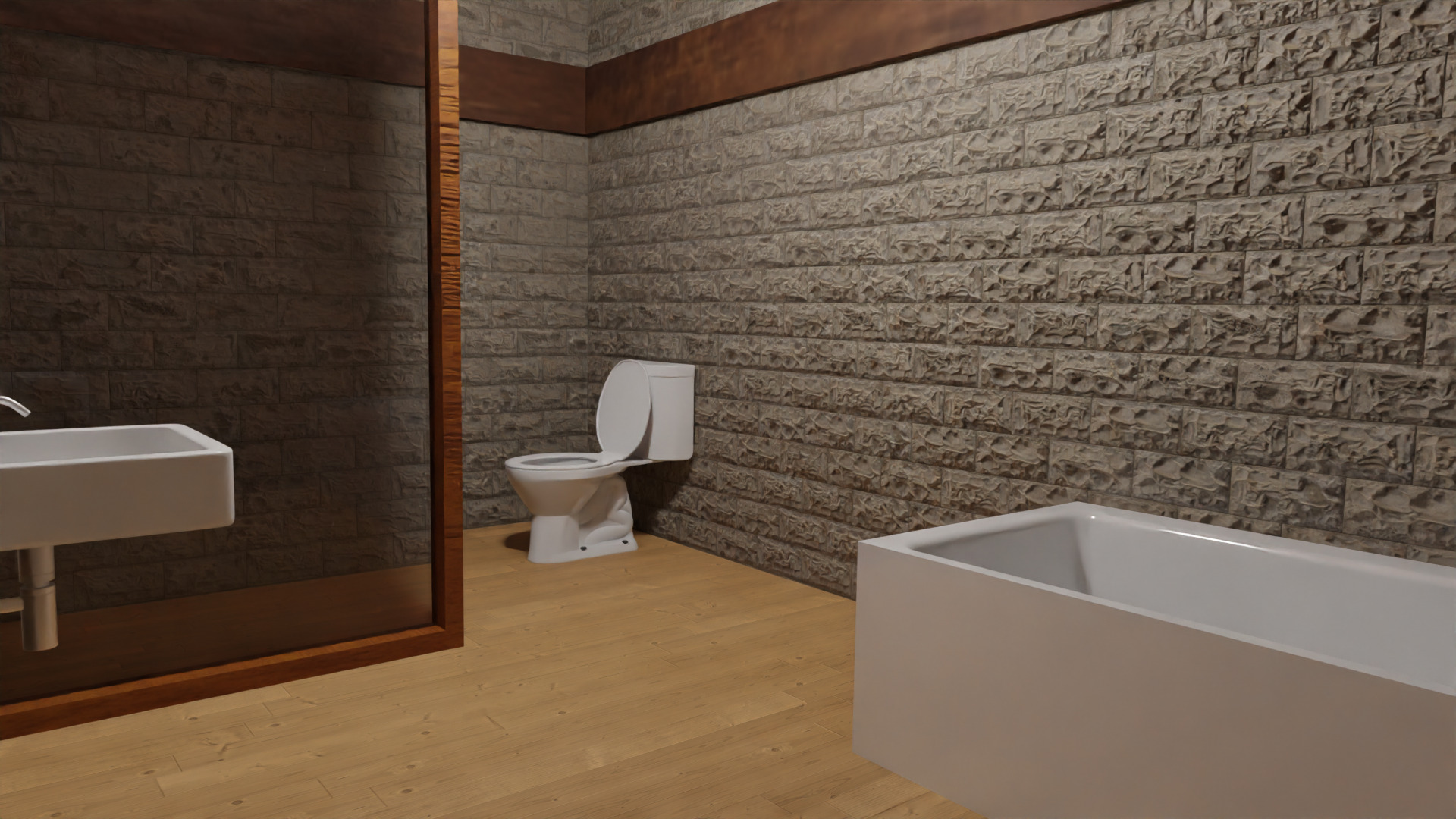 House Interior - Low Poly Game Ready Model Intractable Assets Low-poly 3D model_7