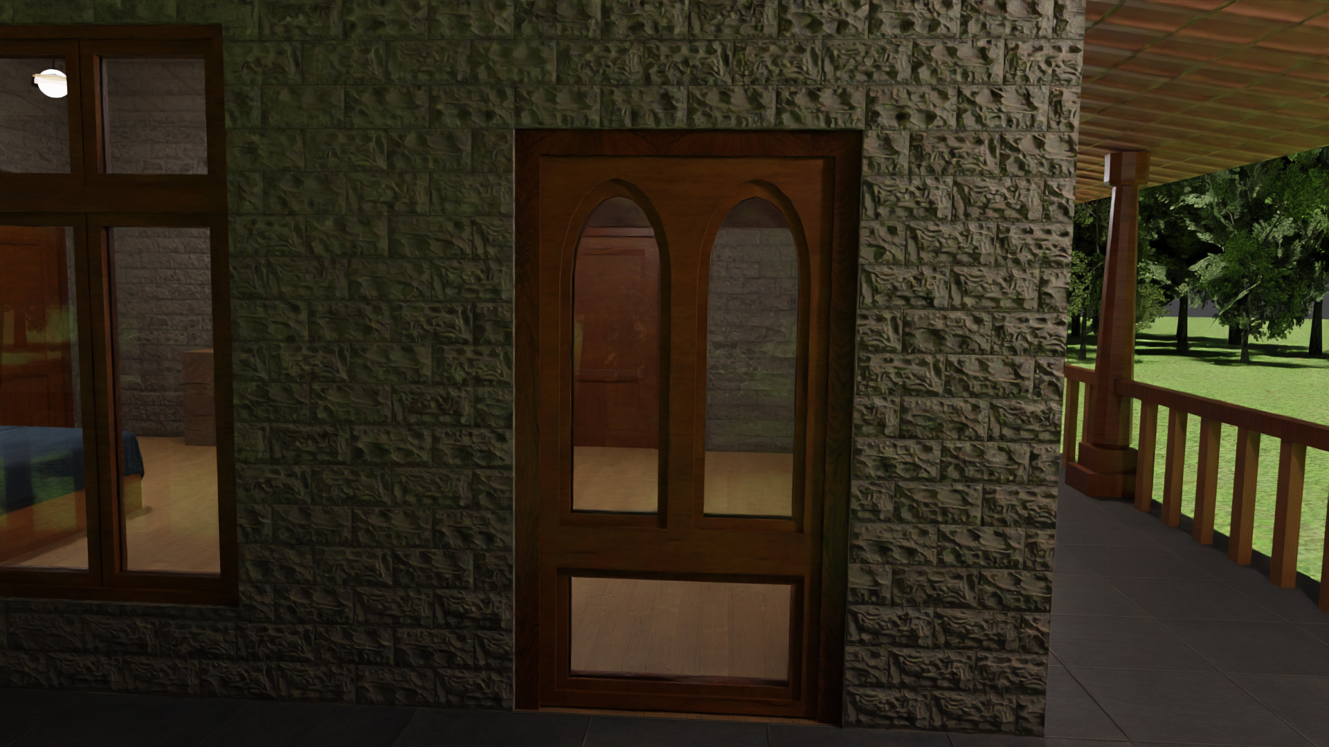 House Interior - Low Poly Game Ready Model Intractable Assets Low-poly 3D model_6